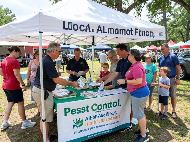 Zap Pest Control booth at a local community festival